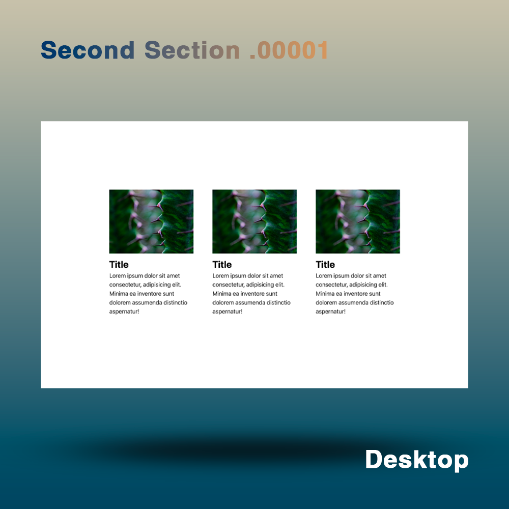 【Simple Grid Layout】 セクションデザイン | Section Design