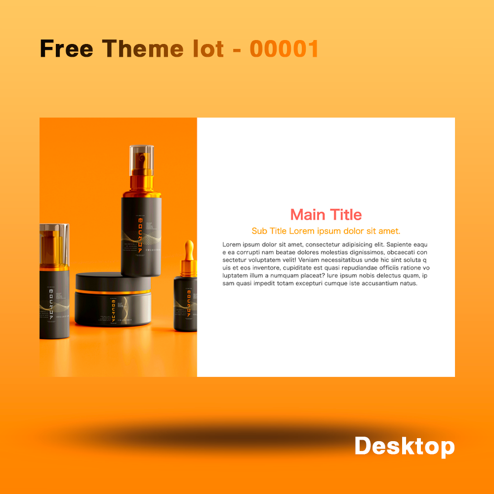 【Bold and Elegant】セクションデザイン | Section Design | Free Design