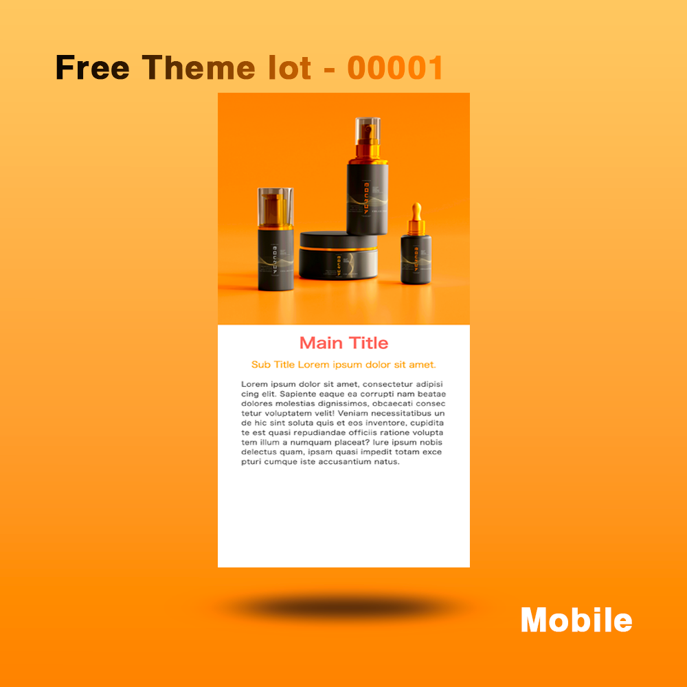 【Bold and Elegant】セクションデザイン | Section Design | Free Design