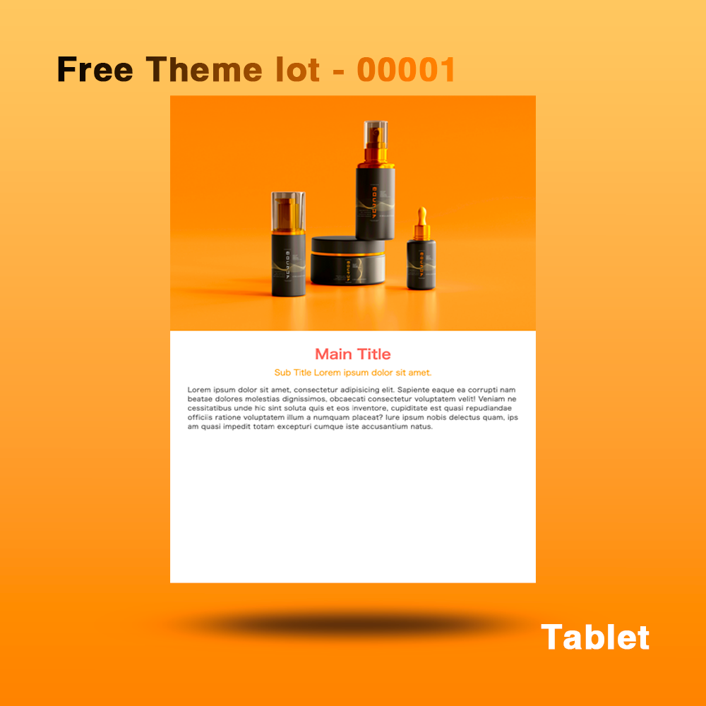 【Bold and Elegant】セクションデザイン | Section Design | Free Design