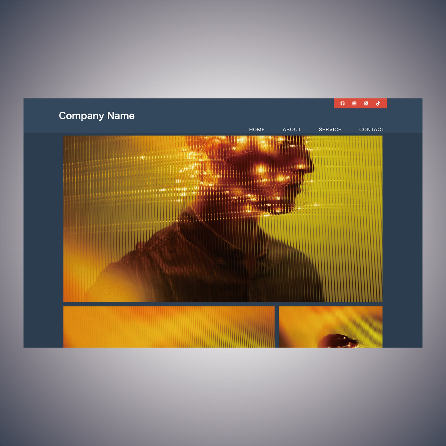 【Gentleman】 ファーストビューセクションデザイン | First View Section Design