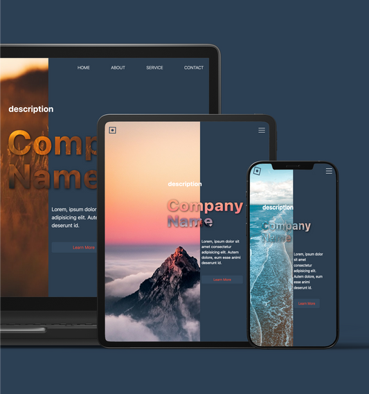【Glass】 ファーストビューセクションデザイン | First View Section Design