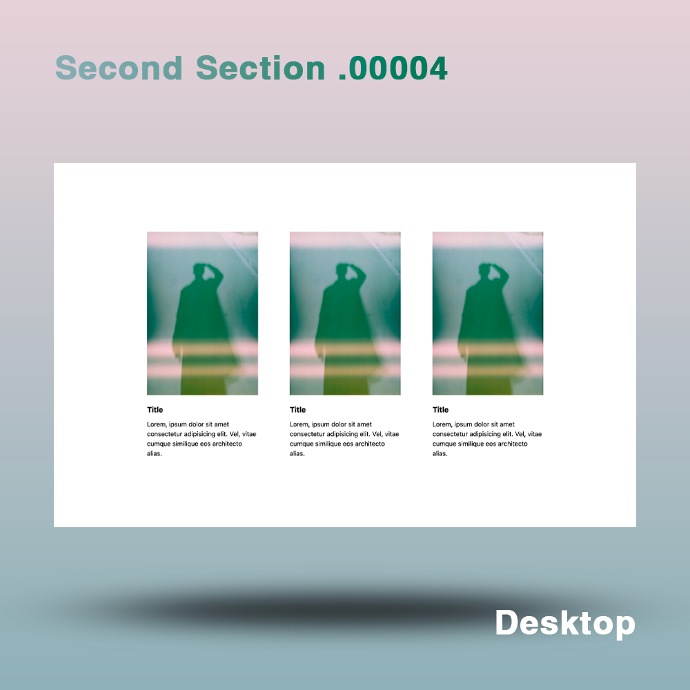 [Dynamic Modern Design] Section Design | Section Design