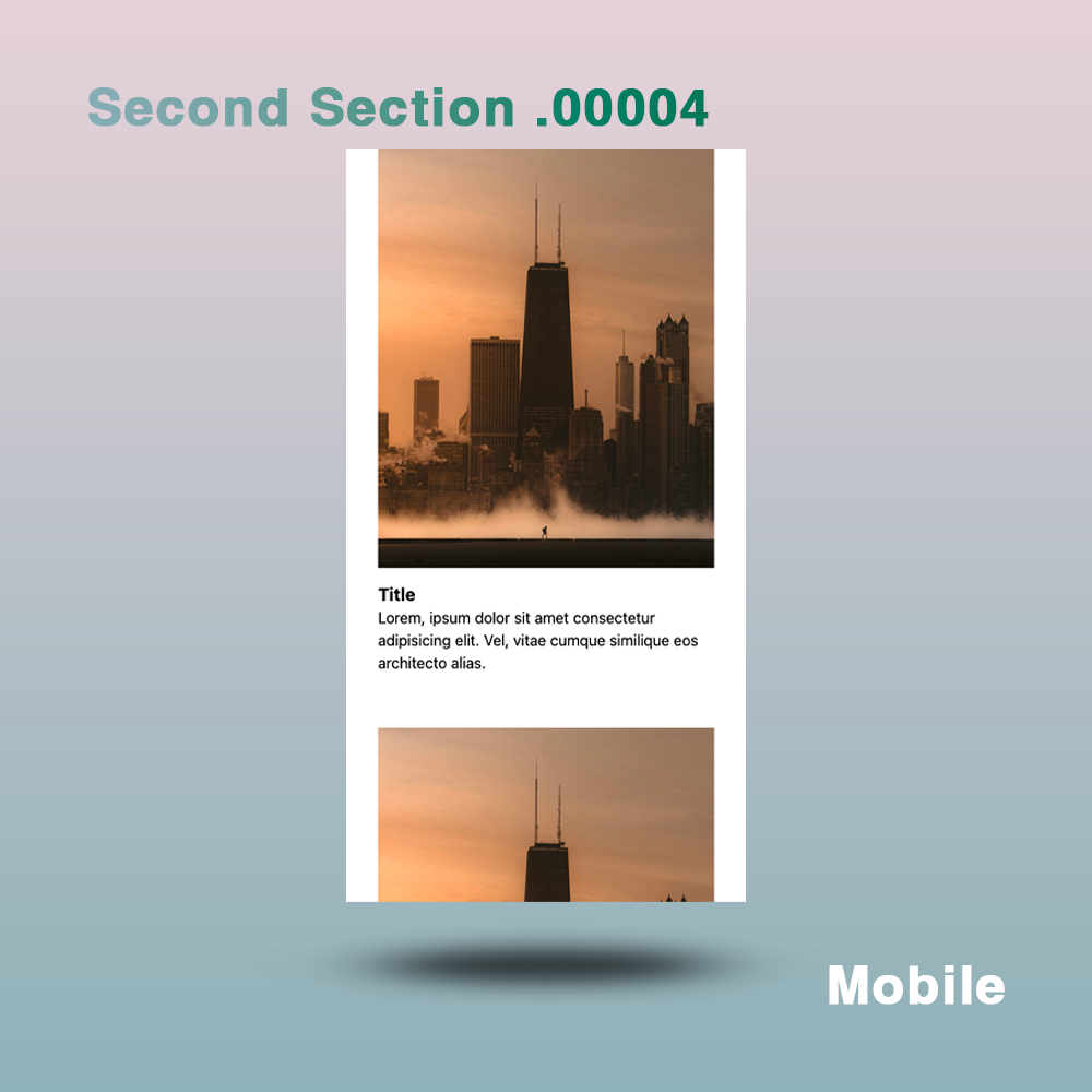 [Dynamic Modern Design] Section Design | Section Design